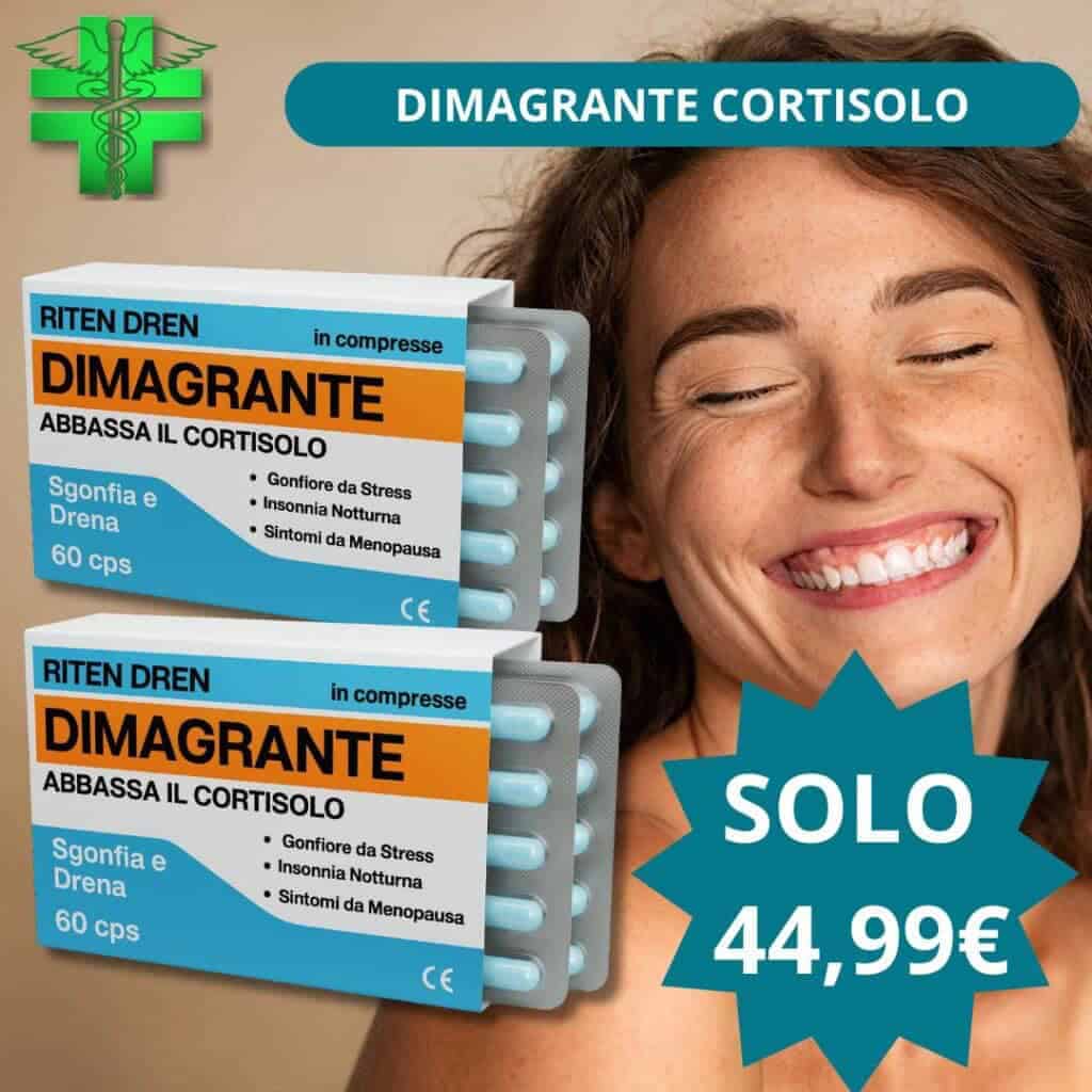Integratore per abbassare il cortisolo e favorire il dimagrimento.