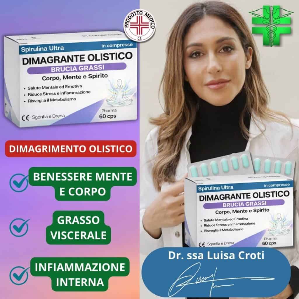 Integratore naturale per dimagrimento olistico e benessere mentale e fisico.