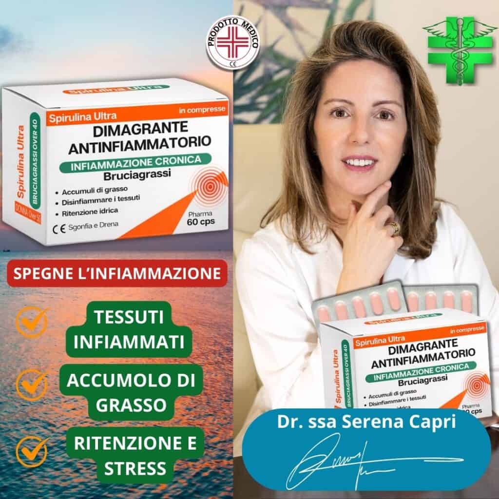 Integratore a base di spirulina per infiammazione e stress.