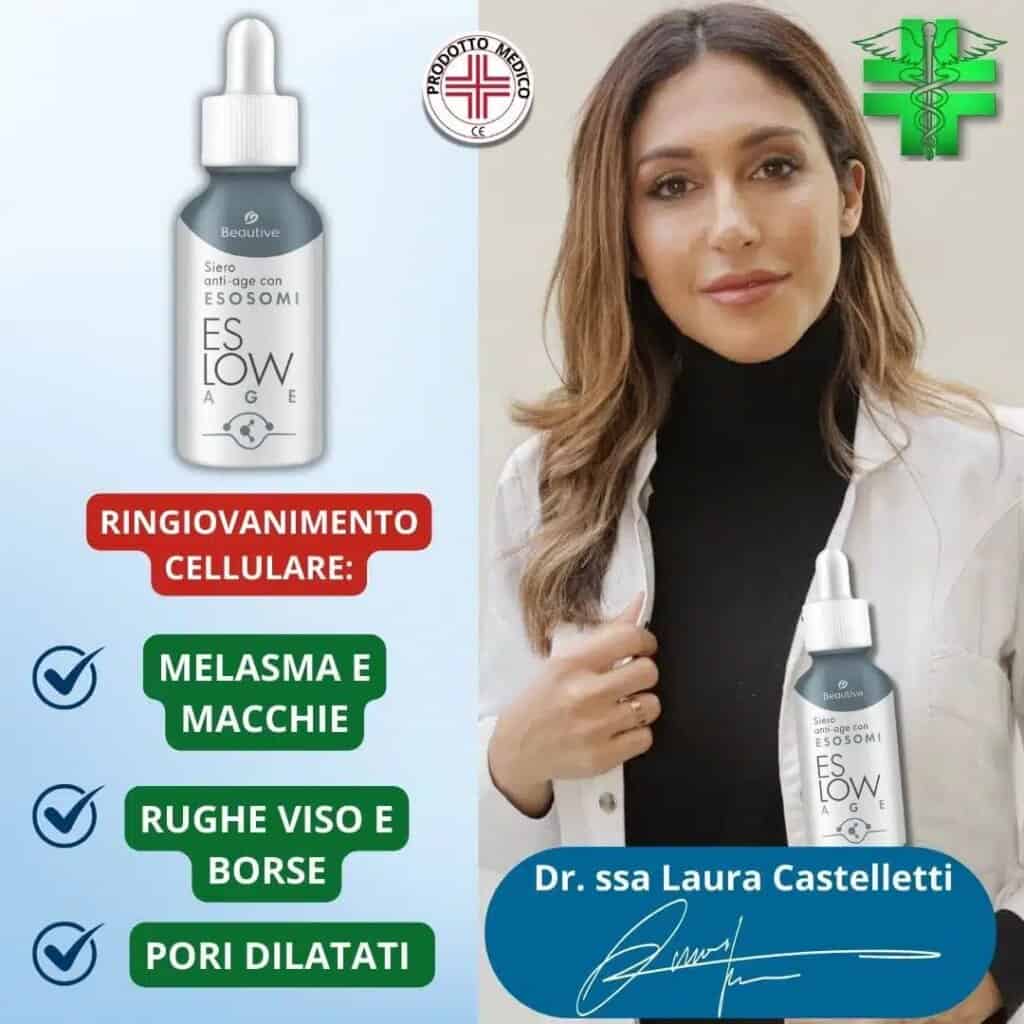 Siero antietà con Esosomi per ridurre rughe e macchie cutanee.