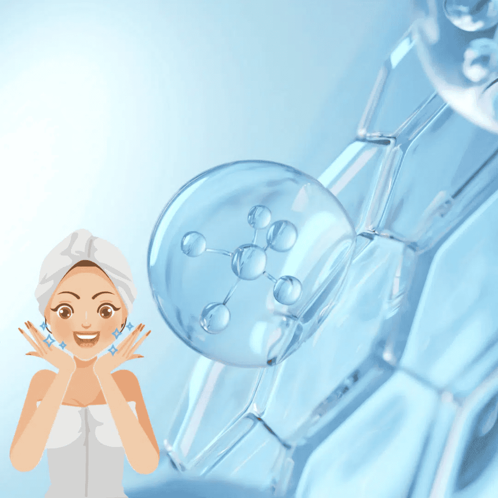 Laboratorio di estratti di erbe con molecole in soluzione liquida.